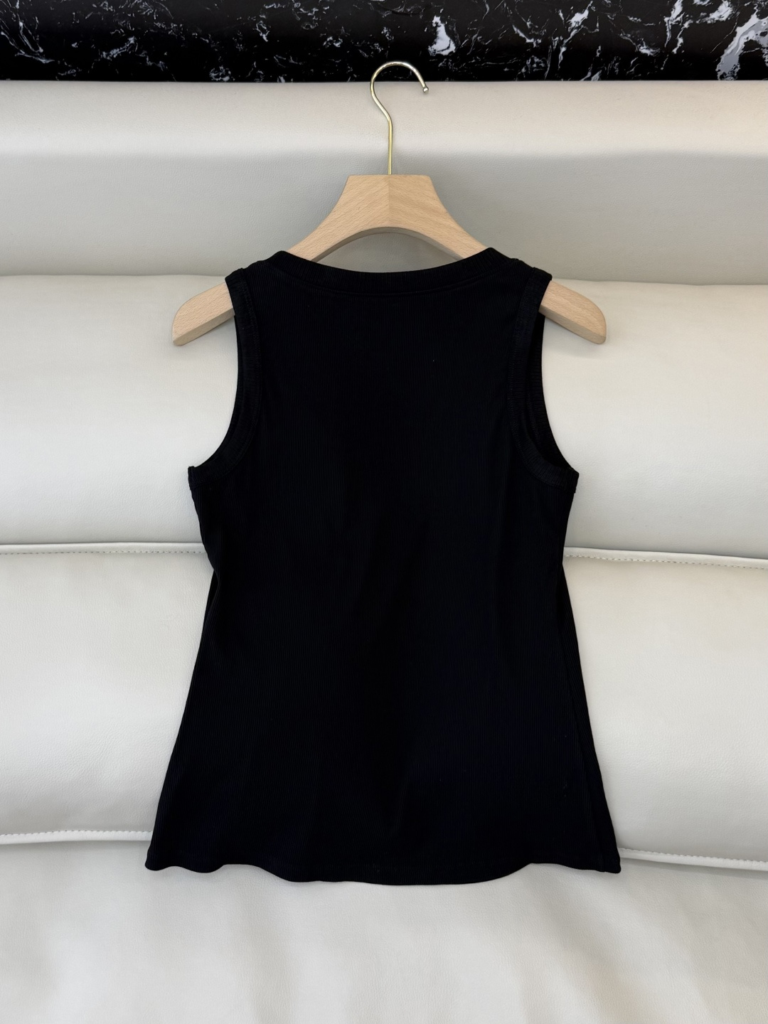 LZ26003#新款T恤💕BC 最新款背心针织链条T恤 黑色 白色 SML