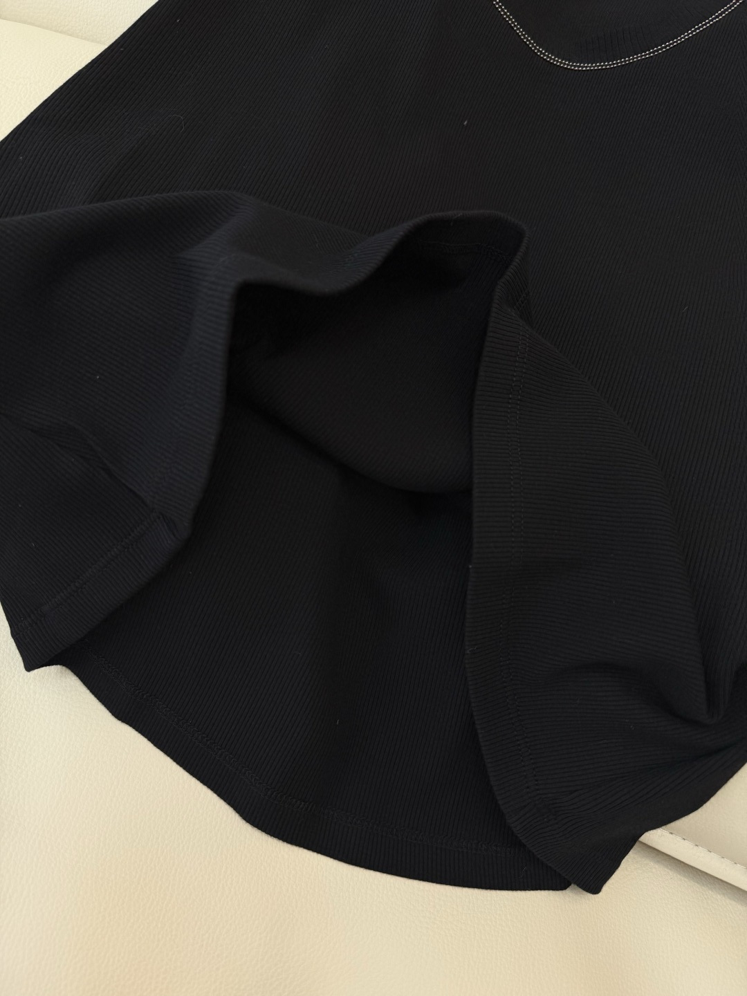 LZ26003#新款T恤💕BC 最新款背心针织链条T恤 黑色 白色 SML