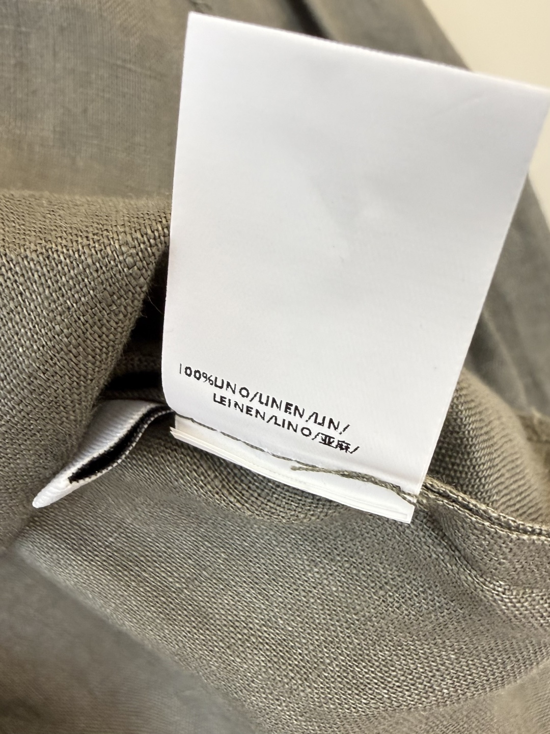 LZ26002#新款套装💕BC 100% 亚麻 长袖衬衫➕短裤套装 深墨绿 杏色 SML