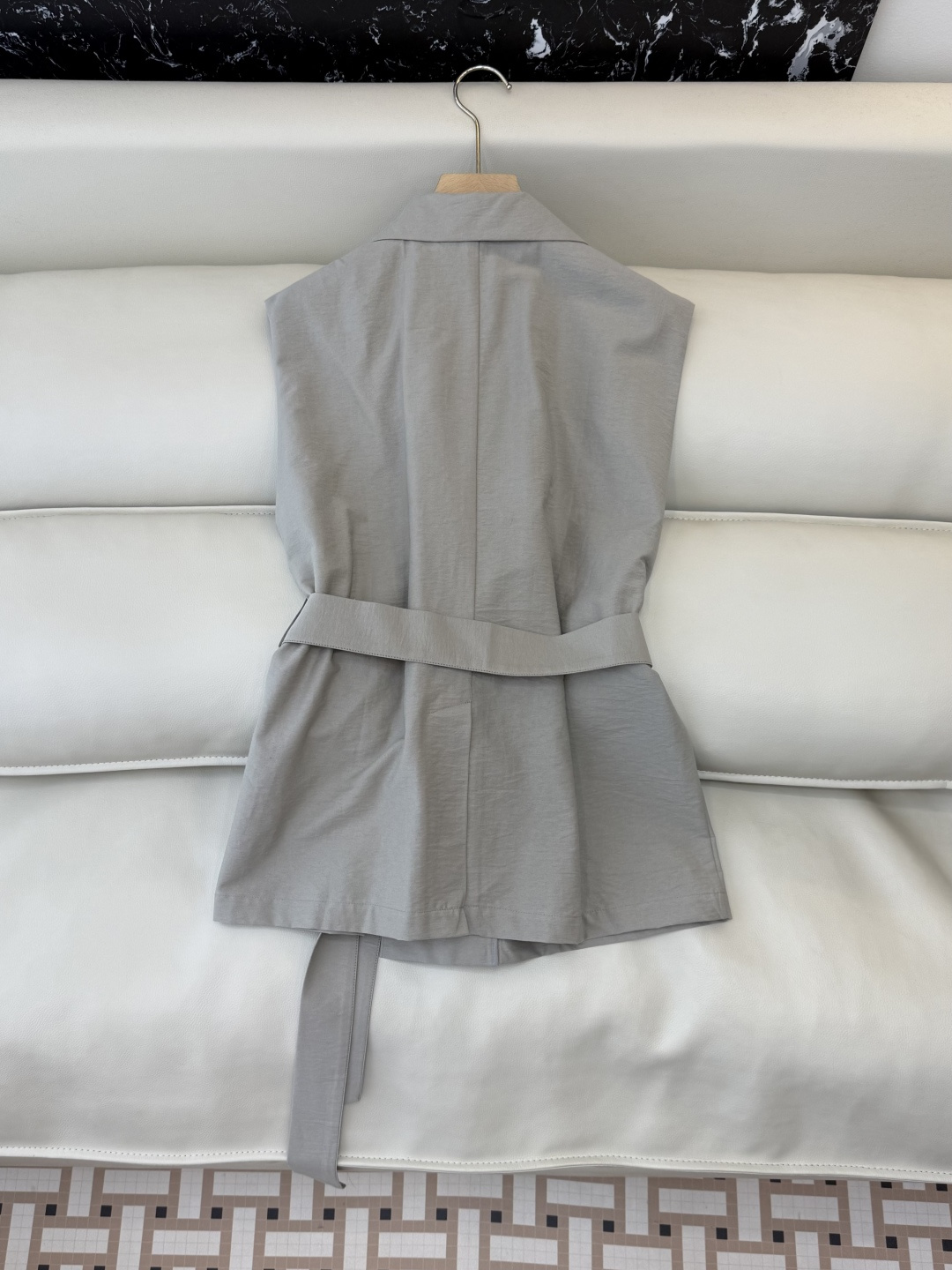 LZ26006#新款马甲💕BC 75% 棉 极简风 马甲上衣 灰色 白色 SML