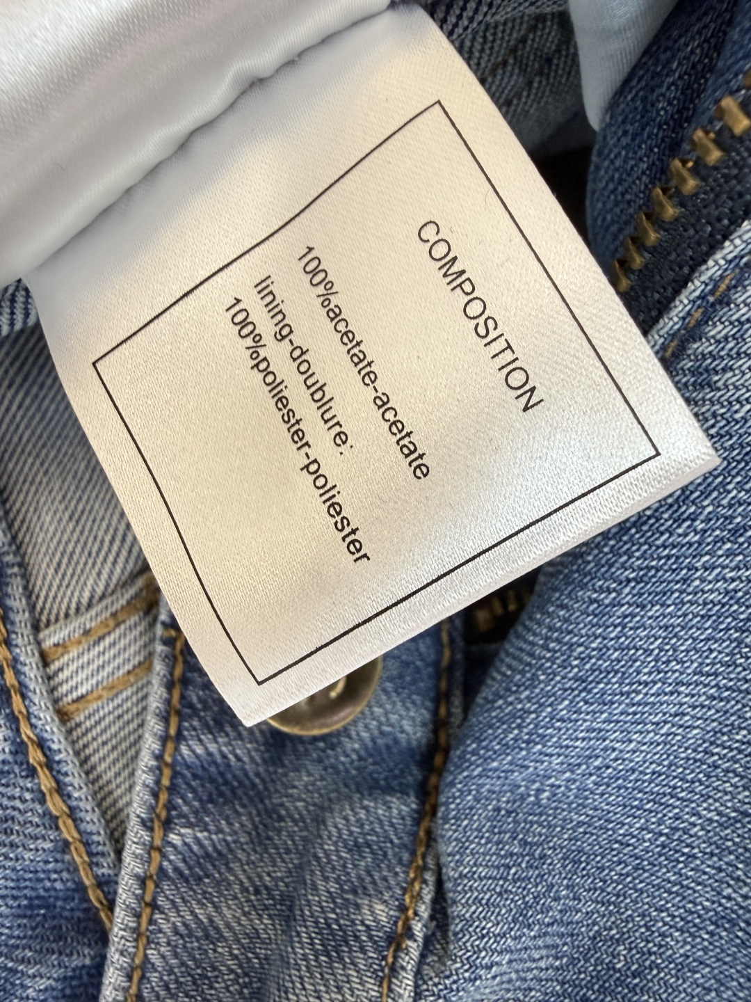 CX0179#新款牛仔裤💕ch 小香风 牛仔棉显瘦牛仔裤 浅蓝色 白色 26-30码