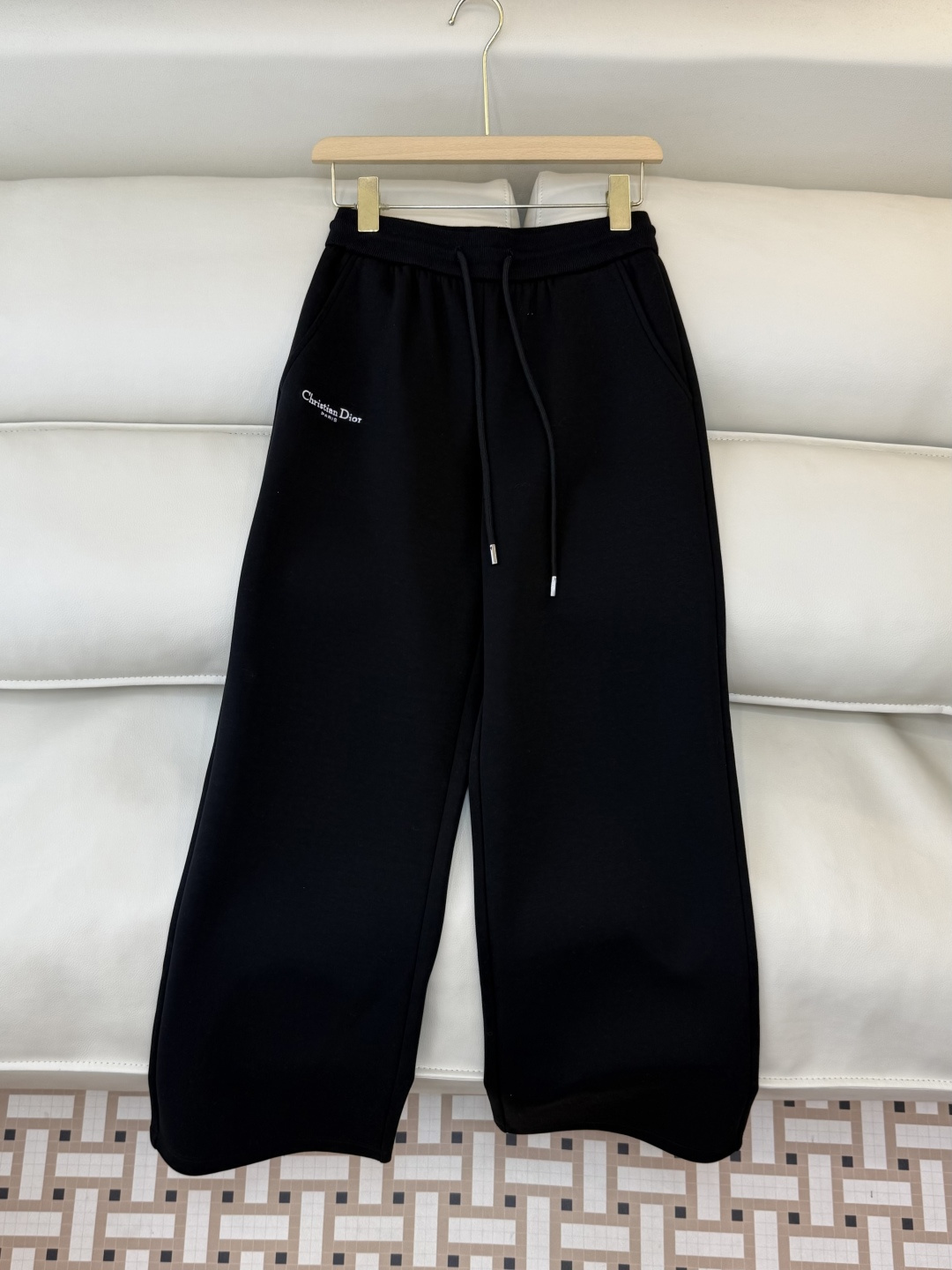 CX0178#新款套装💕Dior 老花logo 拉链卫衣外套➕长裤套装 灰色 黑色 SML