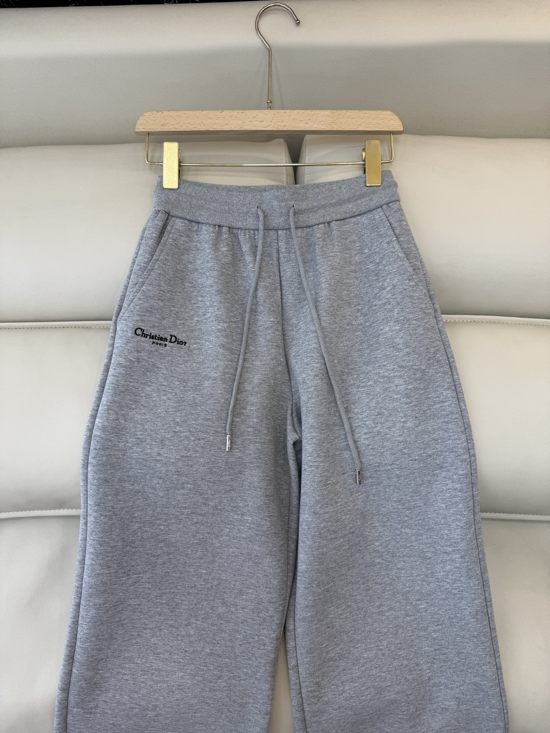 CX0178#新款套装💕Dior 老花logo 拉链卫衣外套➕长裤套装 灰色 黑色 SML