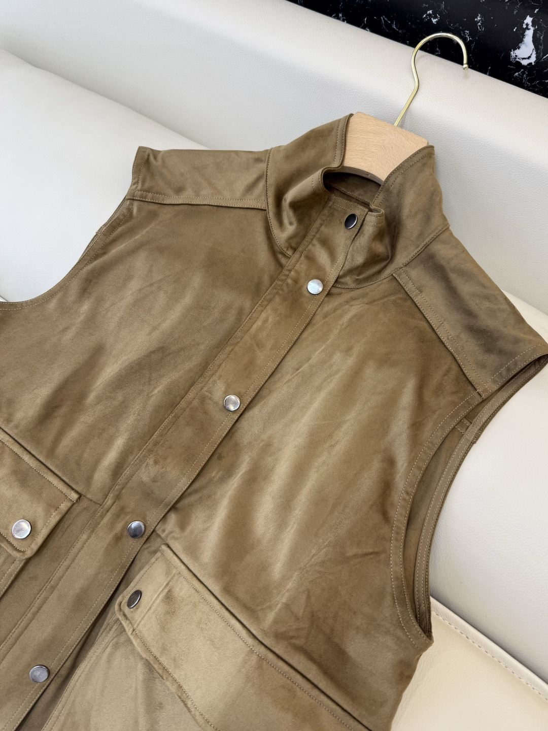 LZM26001#新款马甲💕BC 麂皮绒 百搭马甲 SML