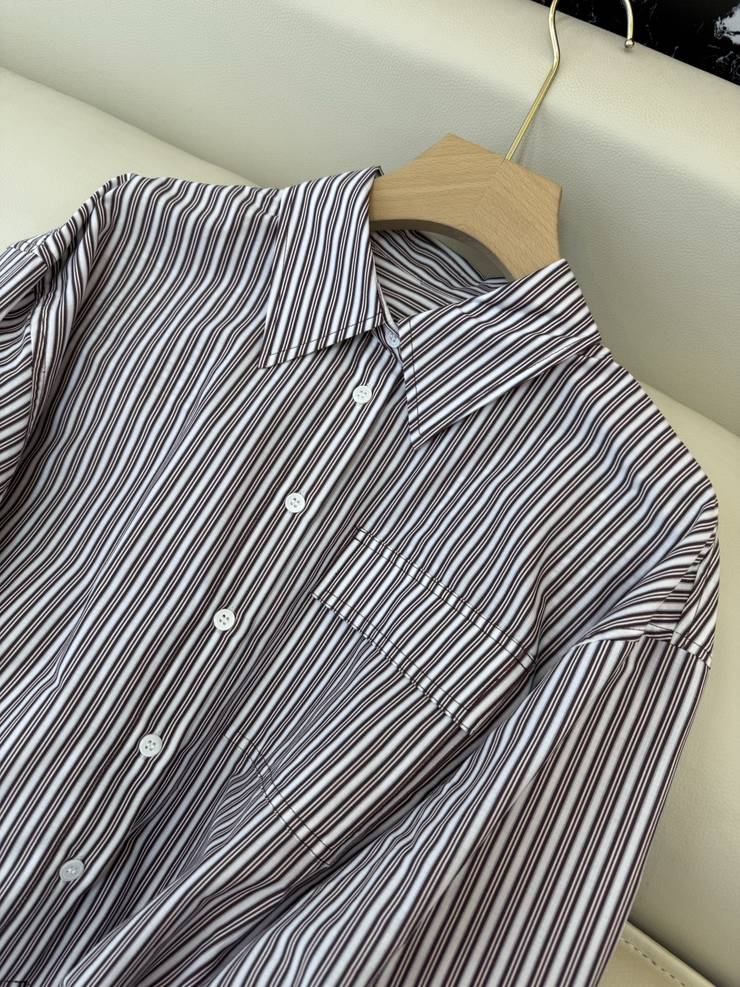 LZ26004B+26004A#新款套装💕BC 最新款套装 30% 真丝70% 棉 长袖衬衫➕长裤 套装