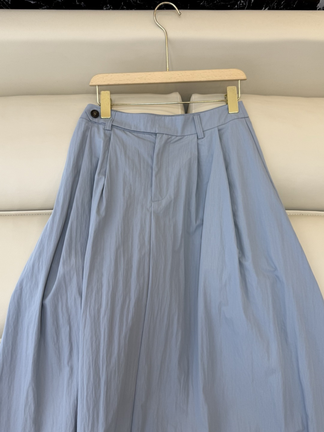 LZ26009B#新款半裙💕BC 75%棉 大摆长半裙 黑色 蓝色 SM L