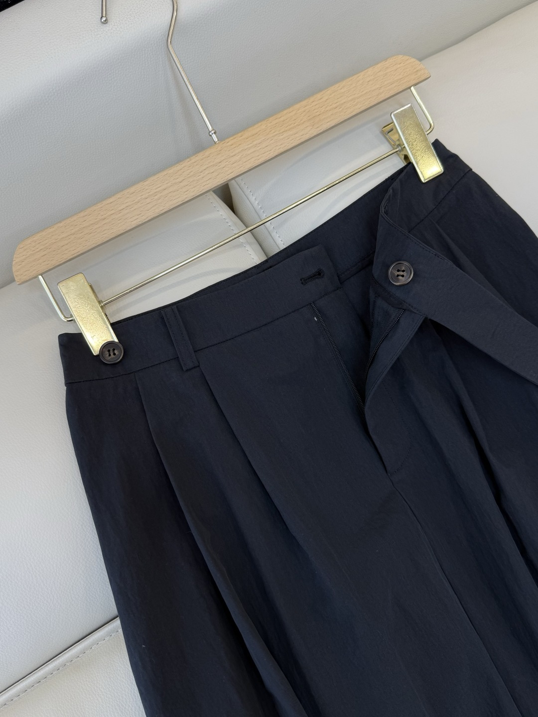 LZ26009B#新款半裙💕BC 75%棉 大摆长半裙 黑色 蓝色 SM L