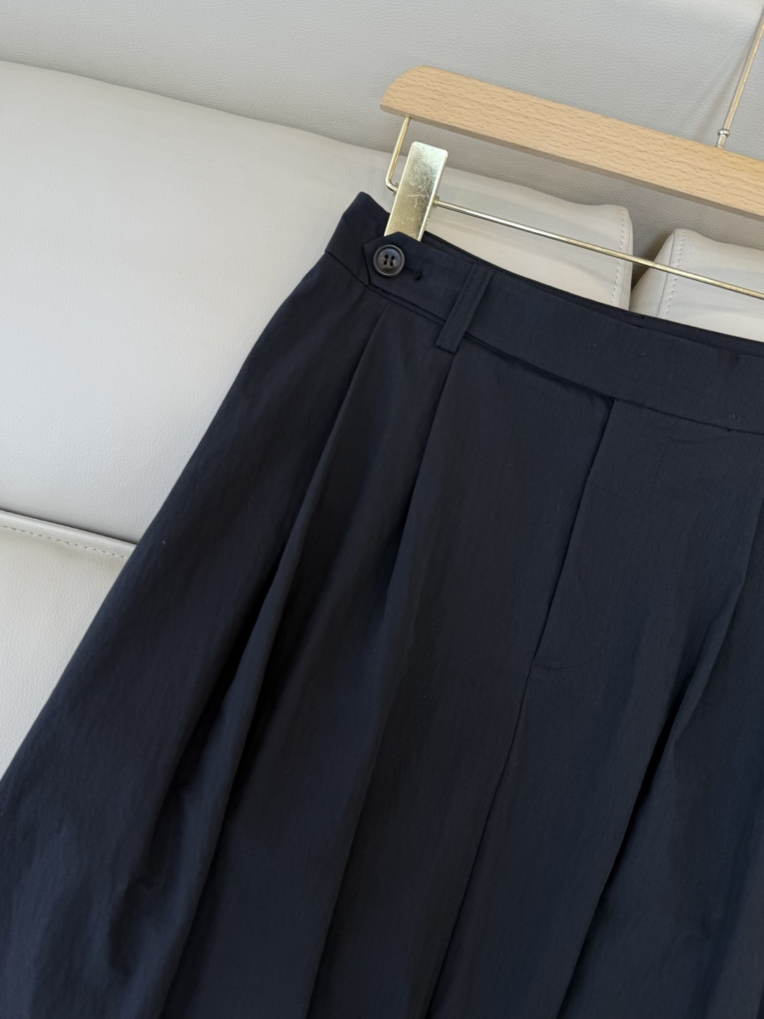 LZ26009B#新款半裙💕BC 75%棉 大摆长半裙 黑色 蓝色 SM L