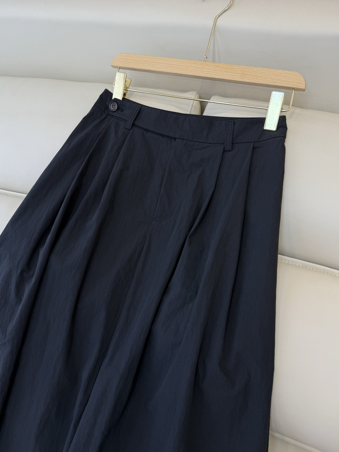 LZ26009B#新款半裙💕BC 75%棉 大摆长半裙 黑色 蓝色 SM L