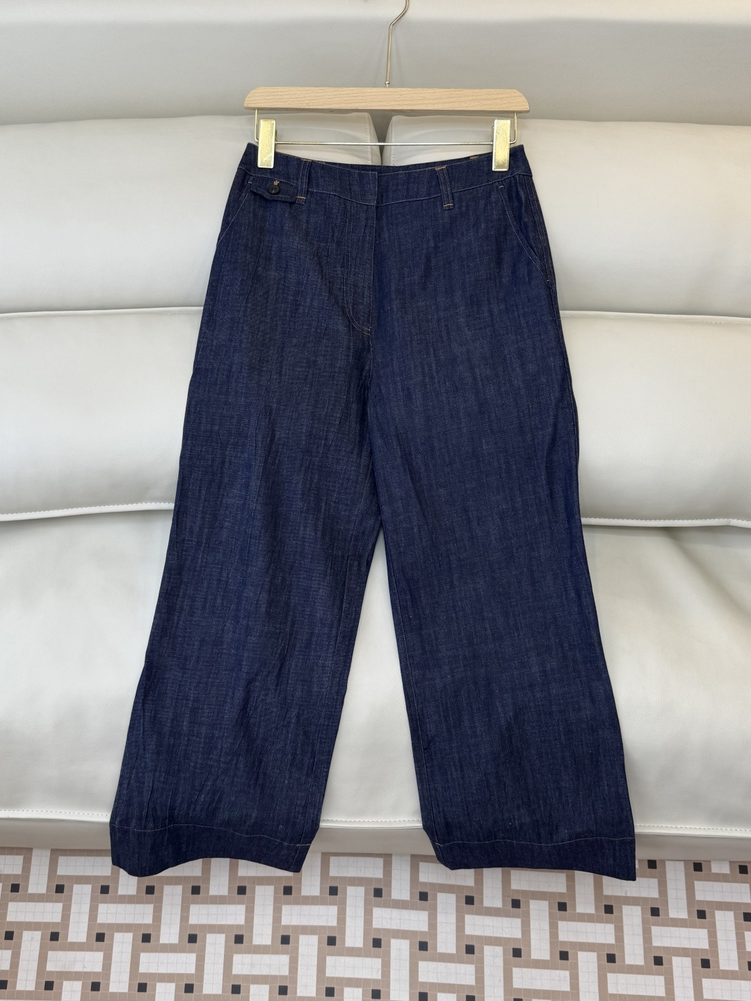 NO:717495,LZ25062# new style pants BC 80 cotton 20 linen denim cotton trousers denim blue SML,,19860909LZ25062#新款裤子 BC 80 棉 20麻 牛仔棉 长裤 牛仔蓝 SML,,,Women's clothing