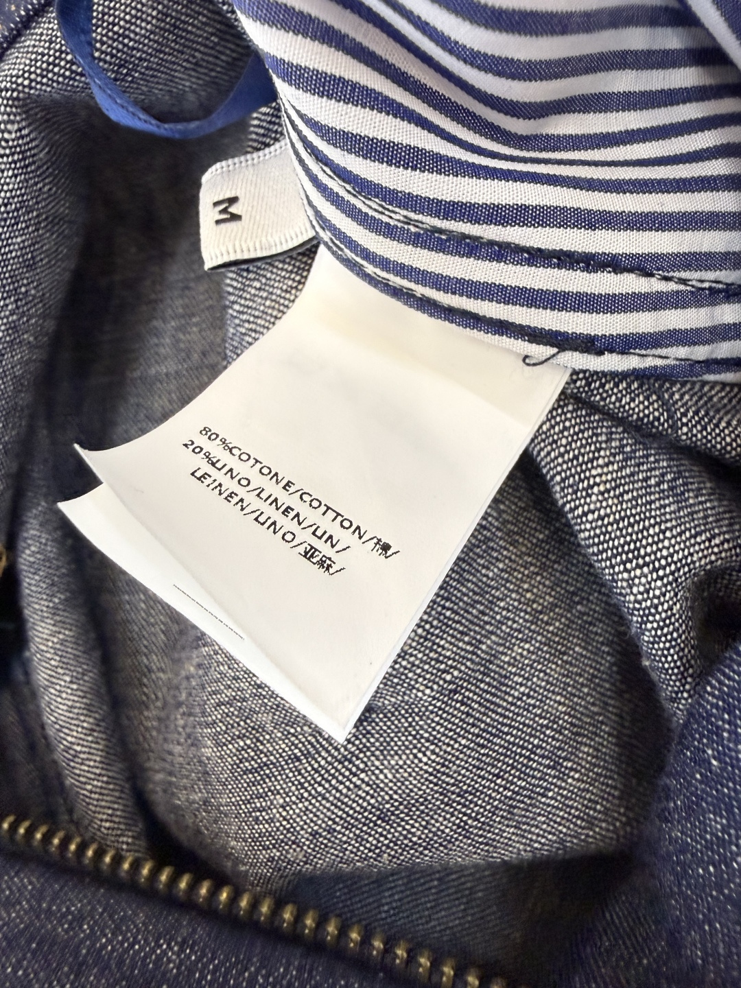 LZ25062#新款裤子💕BC 80% 棉 20%麻 牛仔棉 长裤 牛仔蓝 SML