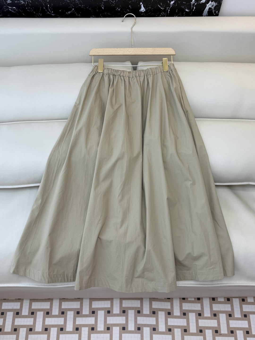 LZ23022#新款半裙💕BC 高端定制款 100%棉 超大裙摆 长半裙 SML