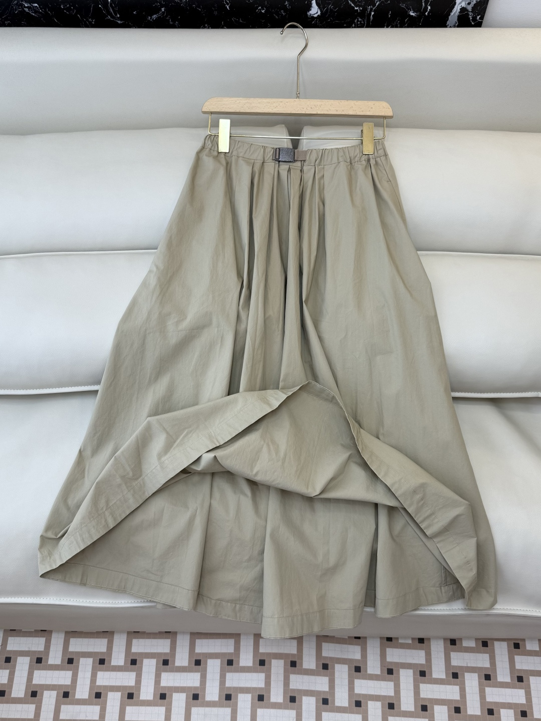 LZ23022#新款半裙💕BC 高端定制款 100%棉 超大裙摆 长半裙 SML