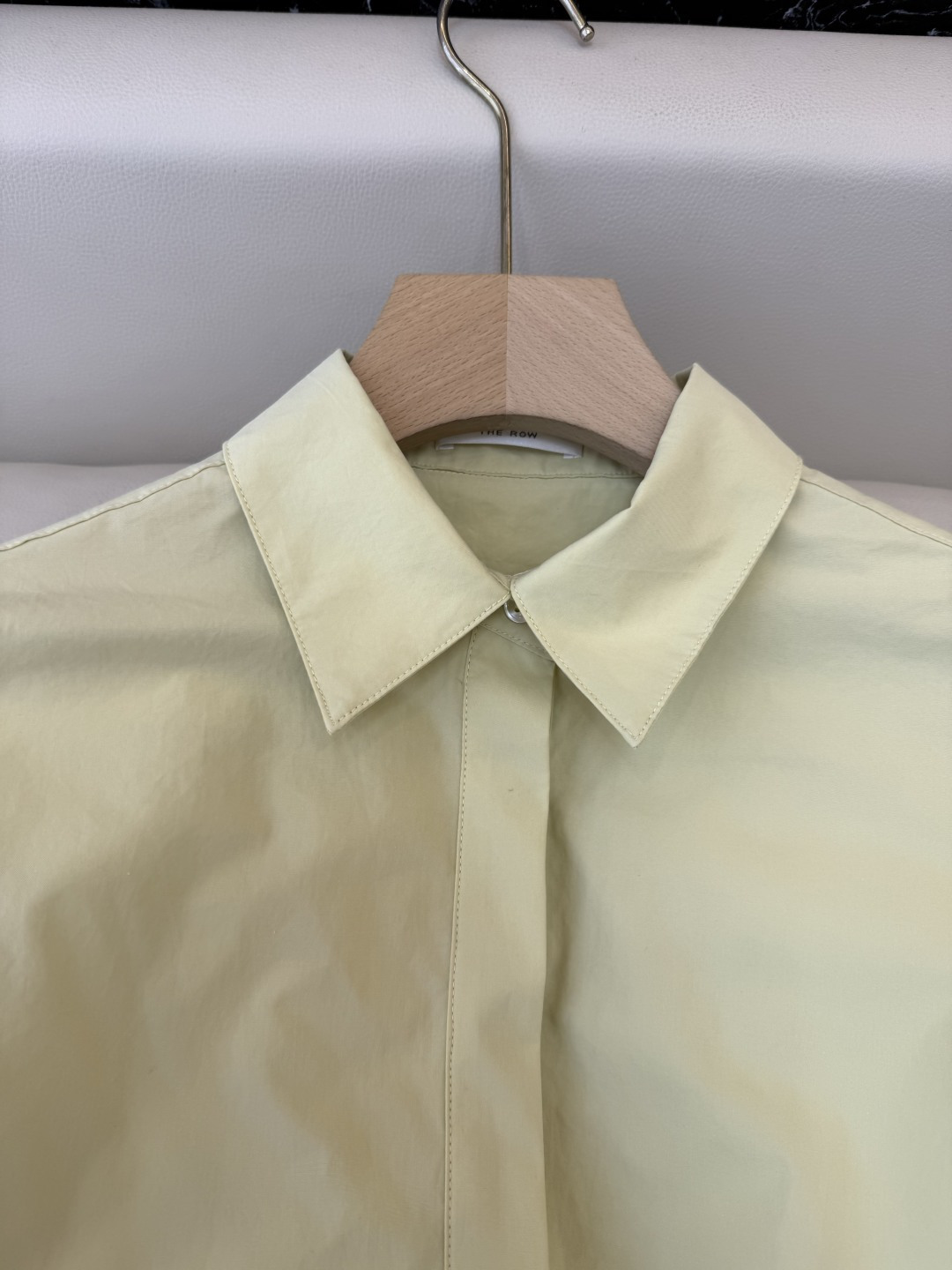 TH002#新款衬衫💕The row 极简风 长袖衬衫 米黄色 36/38/40