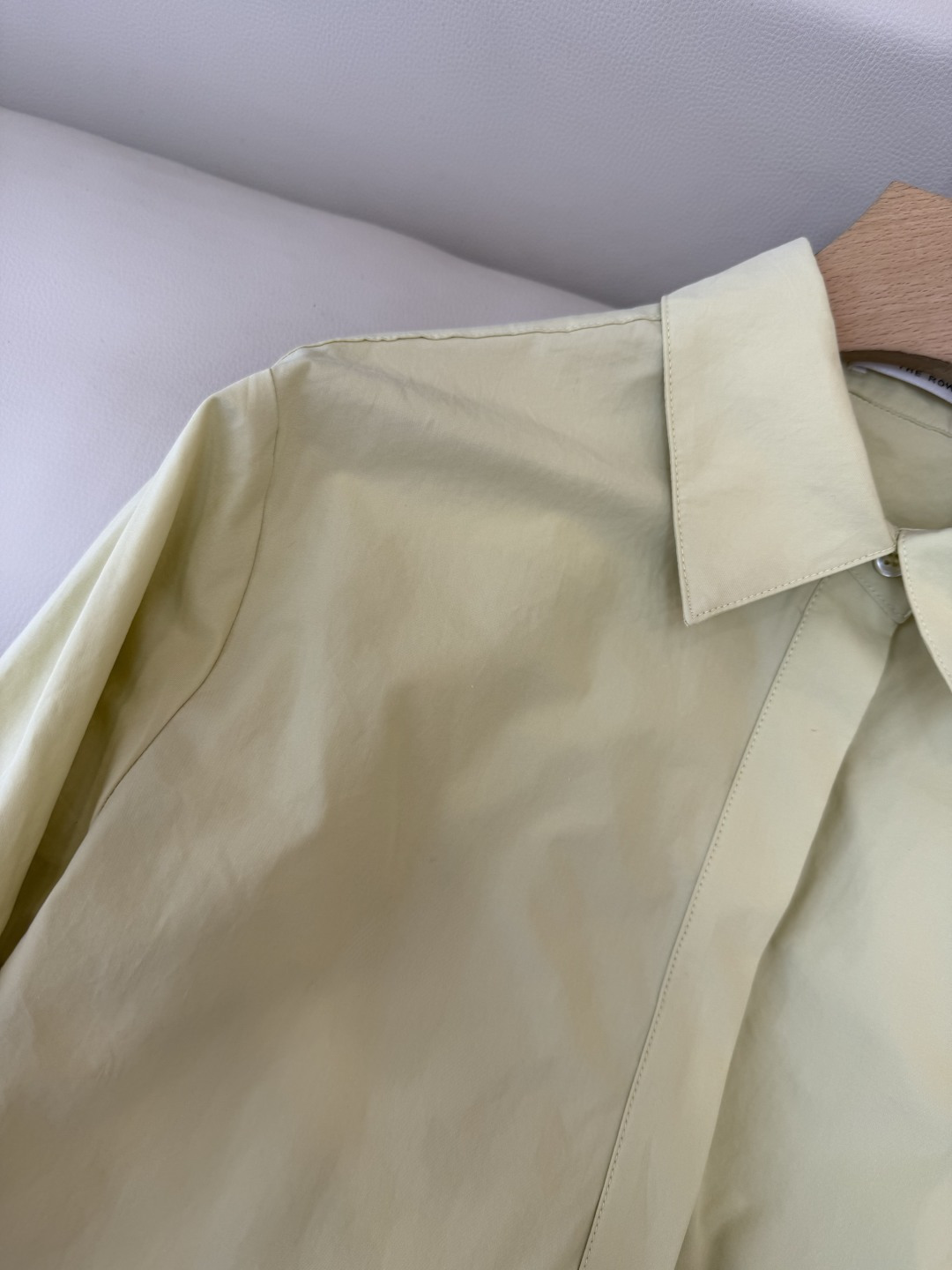 TH002#新款衬衫💕The row 极简风 长袖衬衫 米黄色 36/38/40