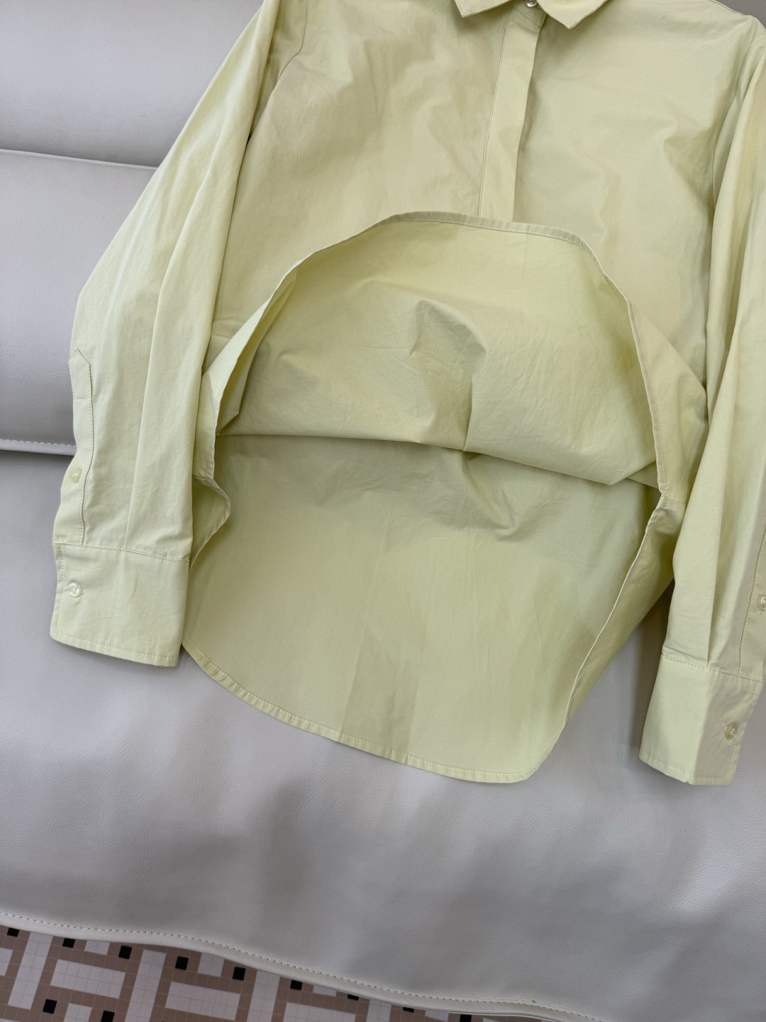 TH002#新款衬衫💕The row 极简风 长袖衬衫 米黄色 36/38/40