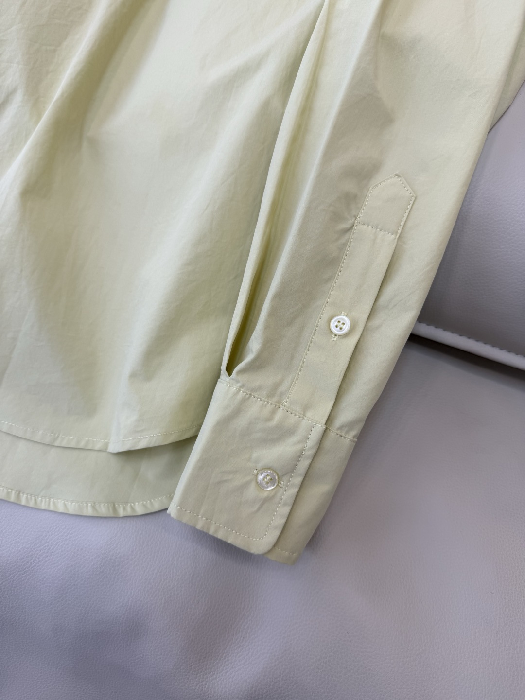 TH002#新款衬衫💕The row 极简风 长袖衬衫 米黄色 36/38/40