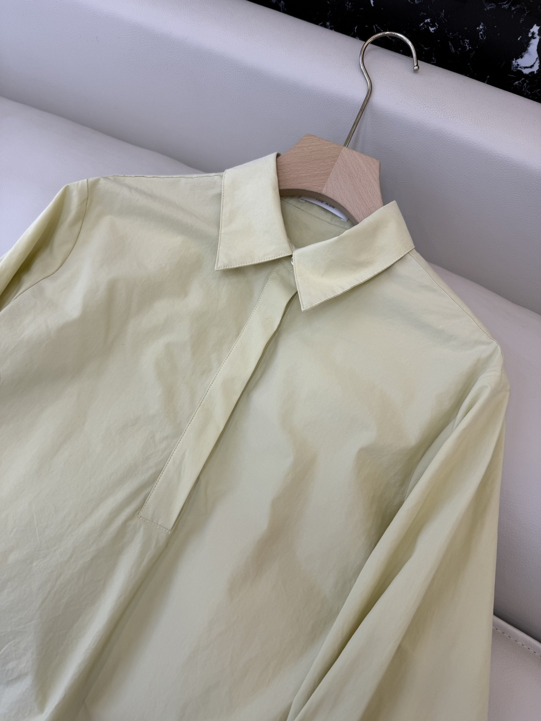 TH002#新款衬衫💕The row 极简风 长袖衬衫 米黄色 36/38/40