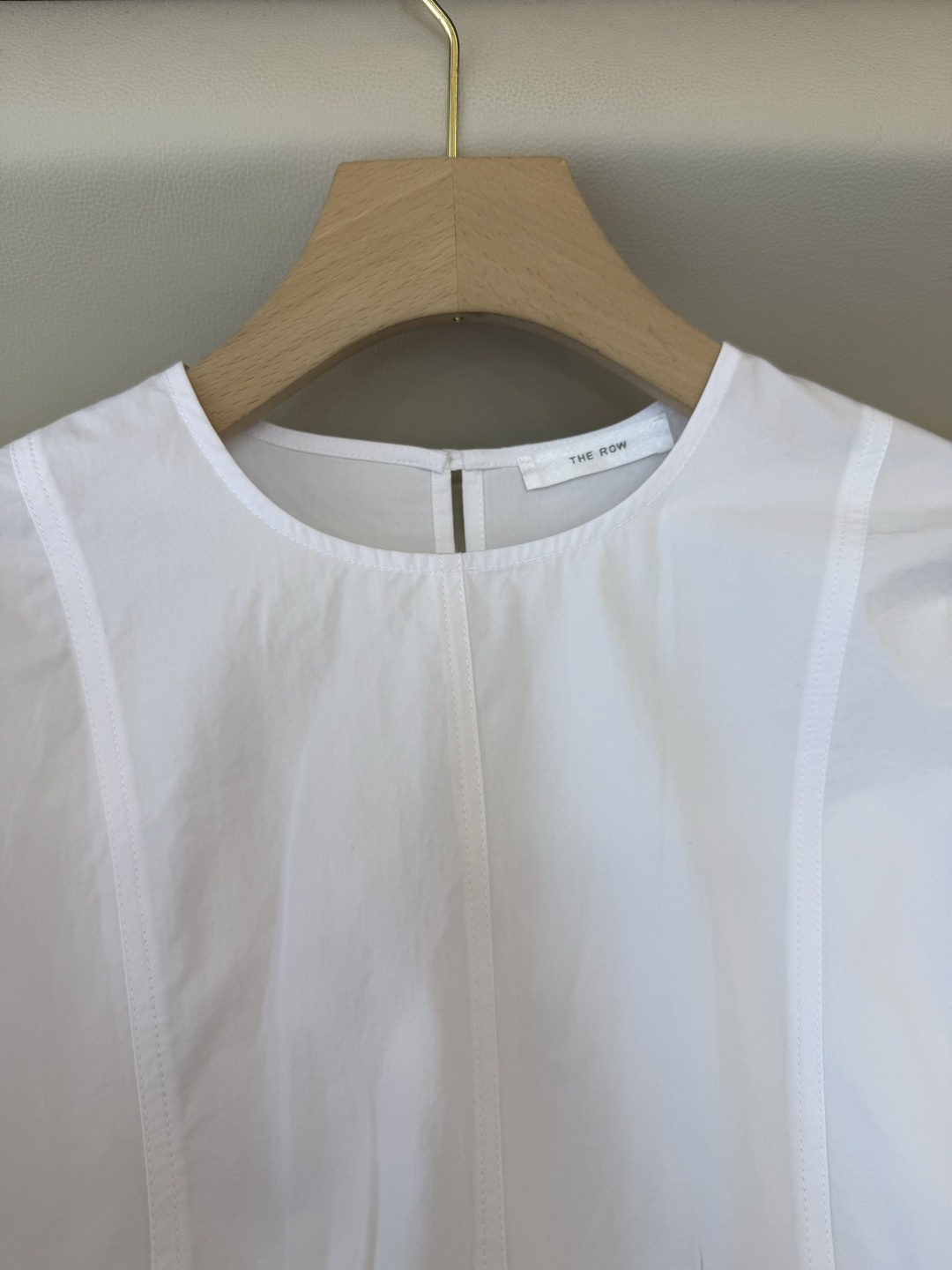 TH001#新款衬衫💕The row 极简风 鱼骨结构立体长袖衬衫 白色 34/36/38