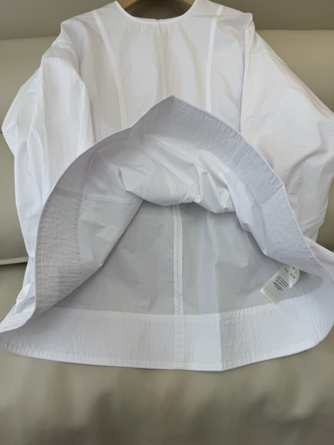 TH001#新款衬衫💕The row 极简风 鱼骨结构立体长袖衬衫 白色 34/36/38