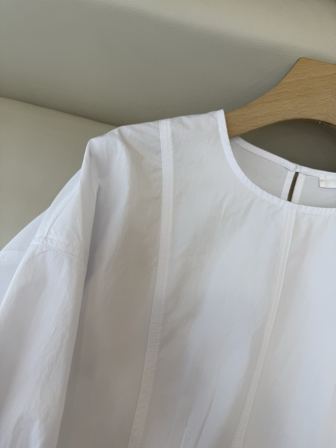 TH001#新款衬衫💕The row 极简风 鱼骨结构立体长袖衬衫 白色 34/36/38