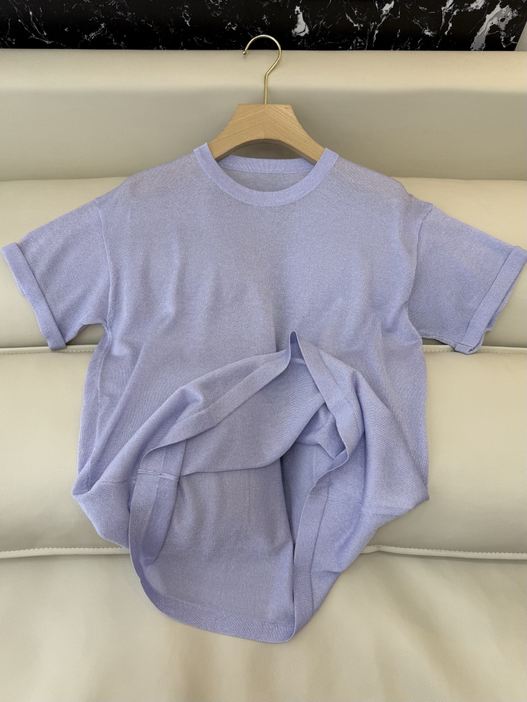 LZ25024M#新款针织💕BC 银丝短袖针织 多色 SML