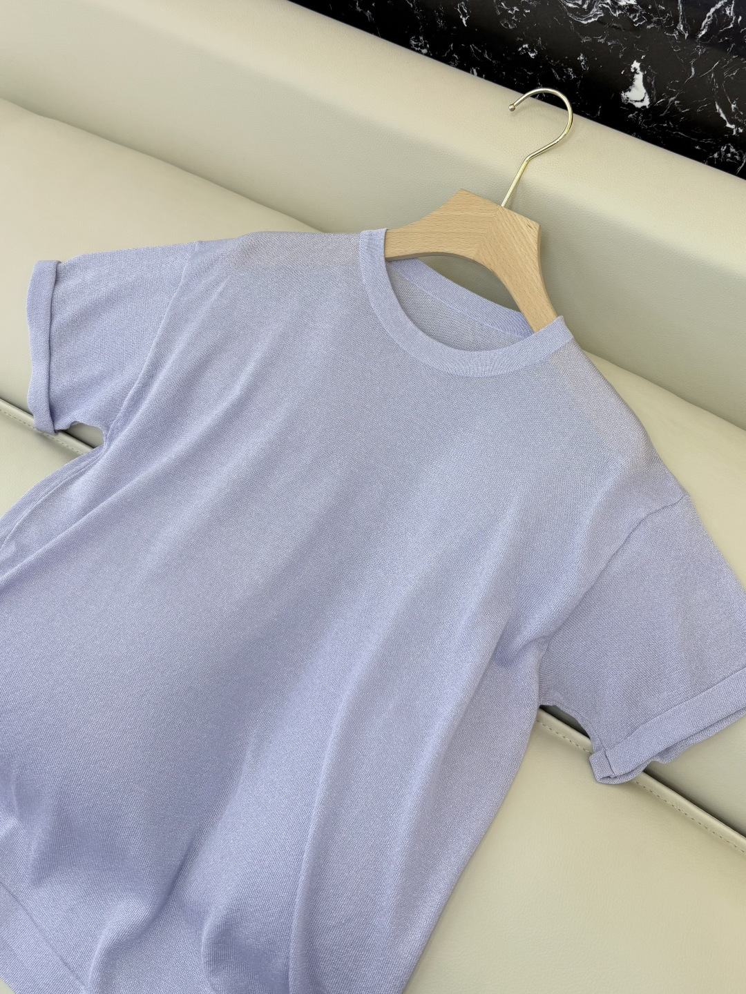 LZ25024M#新款针织💕BC 银丝短袖针织 多色 SML