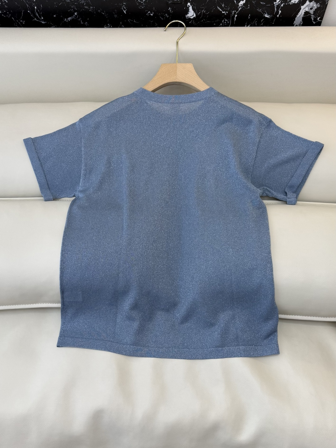 LZ25024M#新款针织💕BC 银丝短袖针织 多色 SML