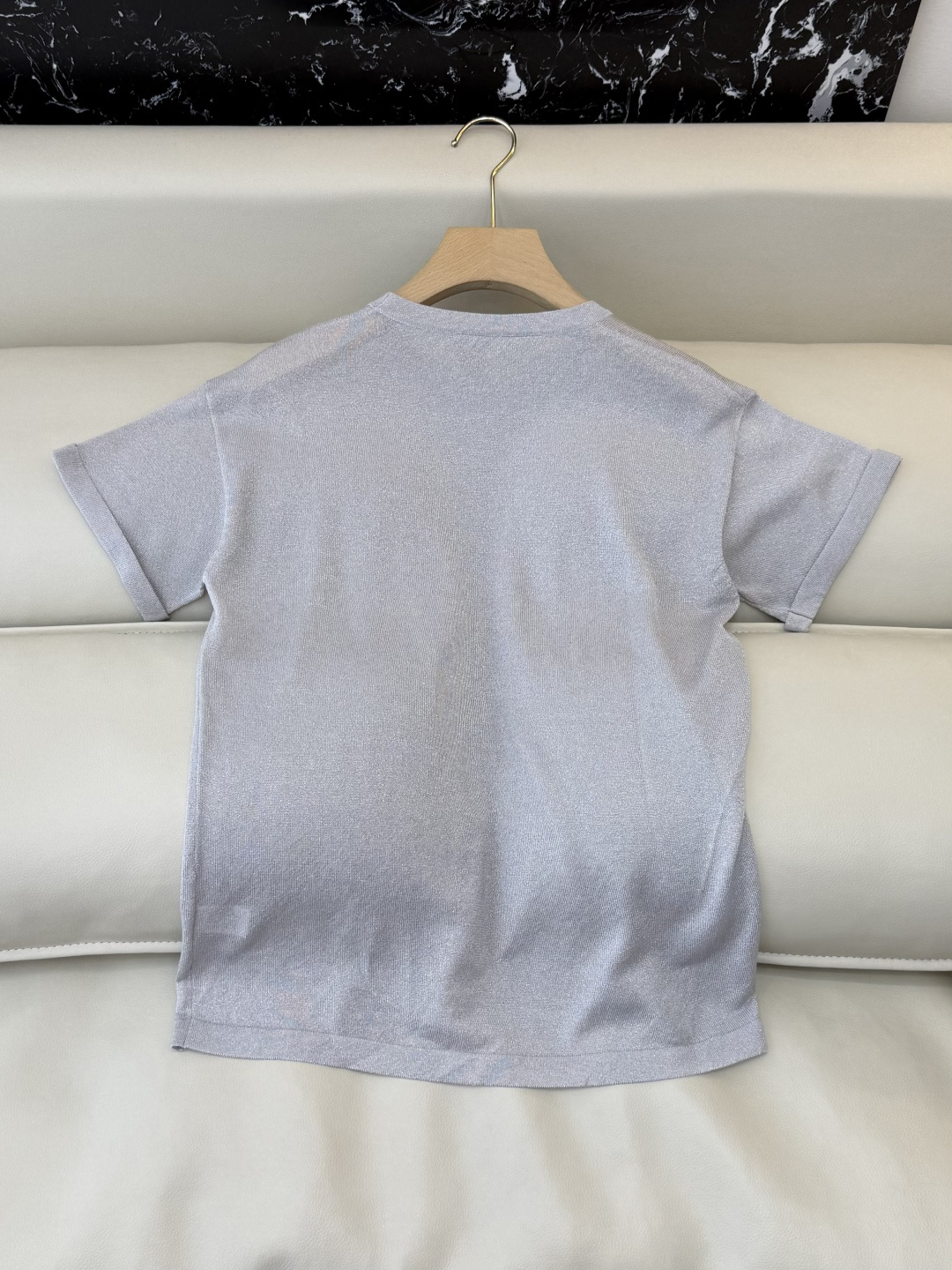 LZ25024M#新款针织💕BC 银丝短袖针织 多色 SML