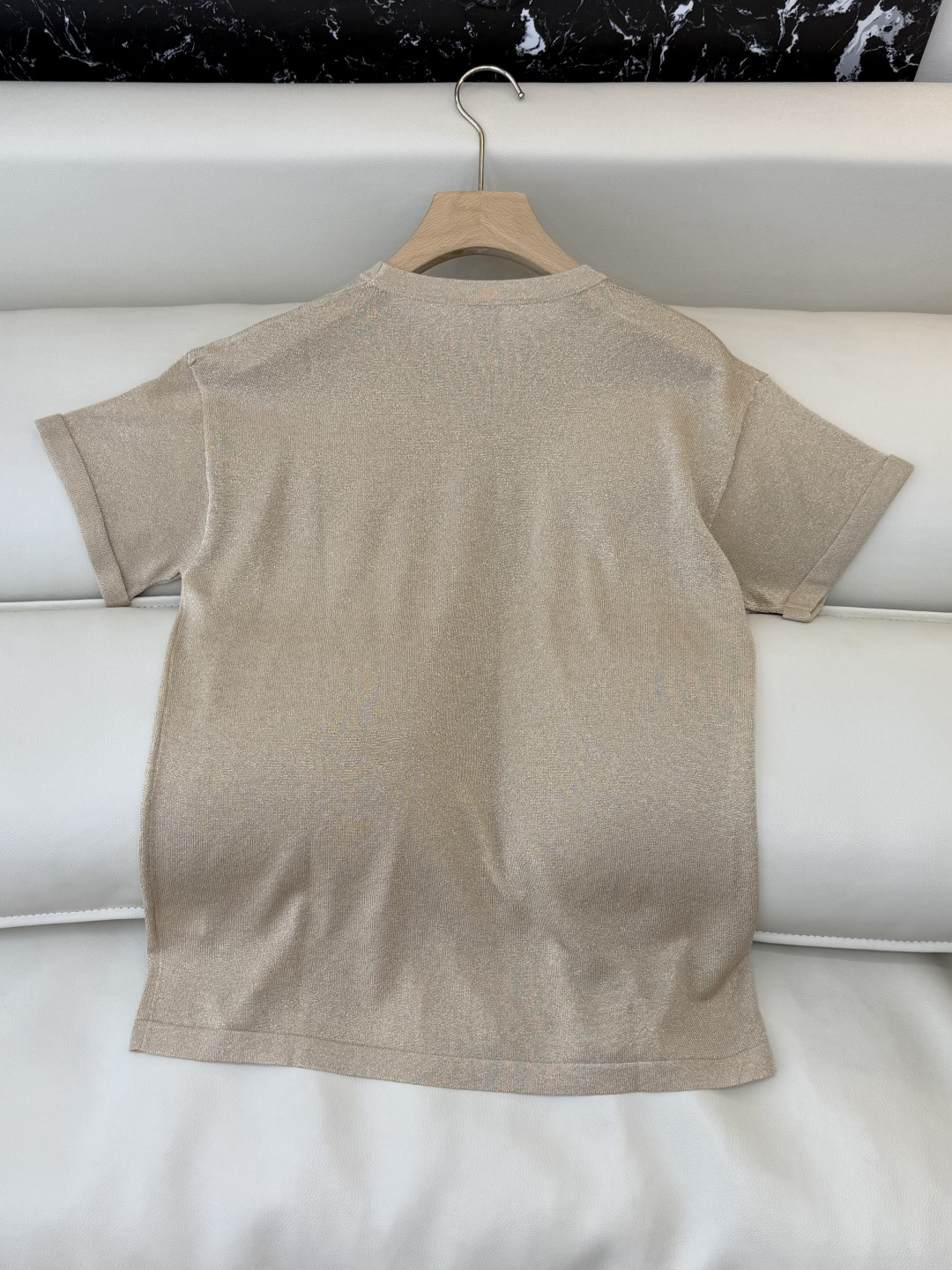 LZ25024M#新款针织💕BC 银丝短袖针织 多色 SML