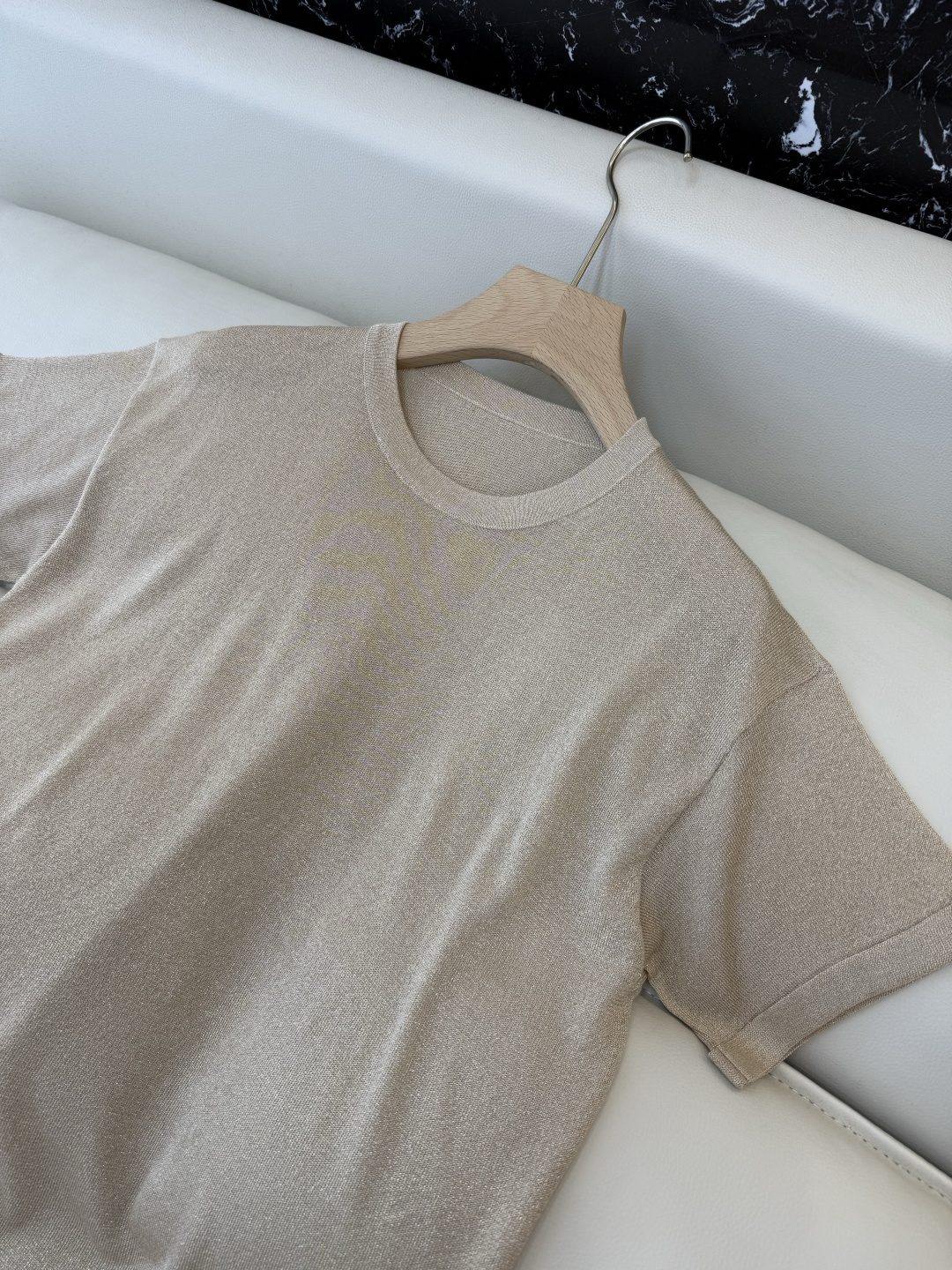 LZ25024M#新款针织💕BC 银丝短袖针织 多色 SML