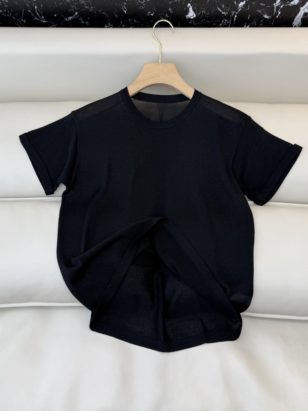 LZ25024M#新款针织💕BC 银丝短袖针织 多色 SML