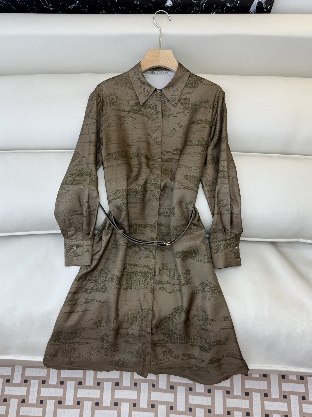 NO:717026,BS1087# New Dress P Max Silk Twill Printed Long Sleeve Printed Dress 36-42,,skirts,real silk,19860909BS1087#新款连衣裙P Max 真丝斜纹印花 长袖印花连衣裙 36-42,,skirts,real silk,,Women's clothing