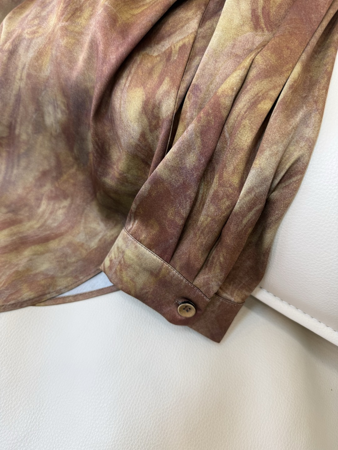 BS1067#新款衬衫💕东方古韵 92% 真丝印花长袖衬衫 S-XL