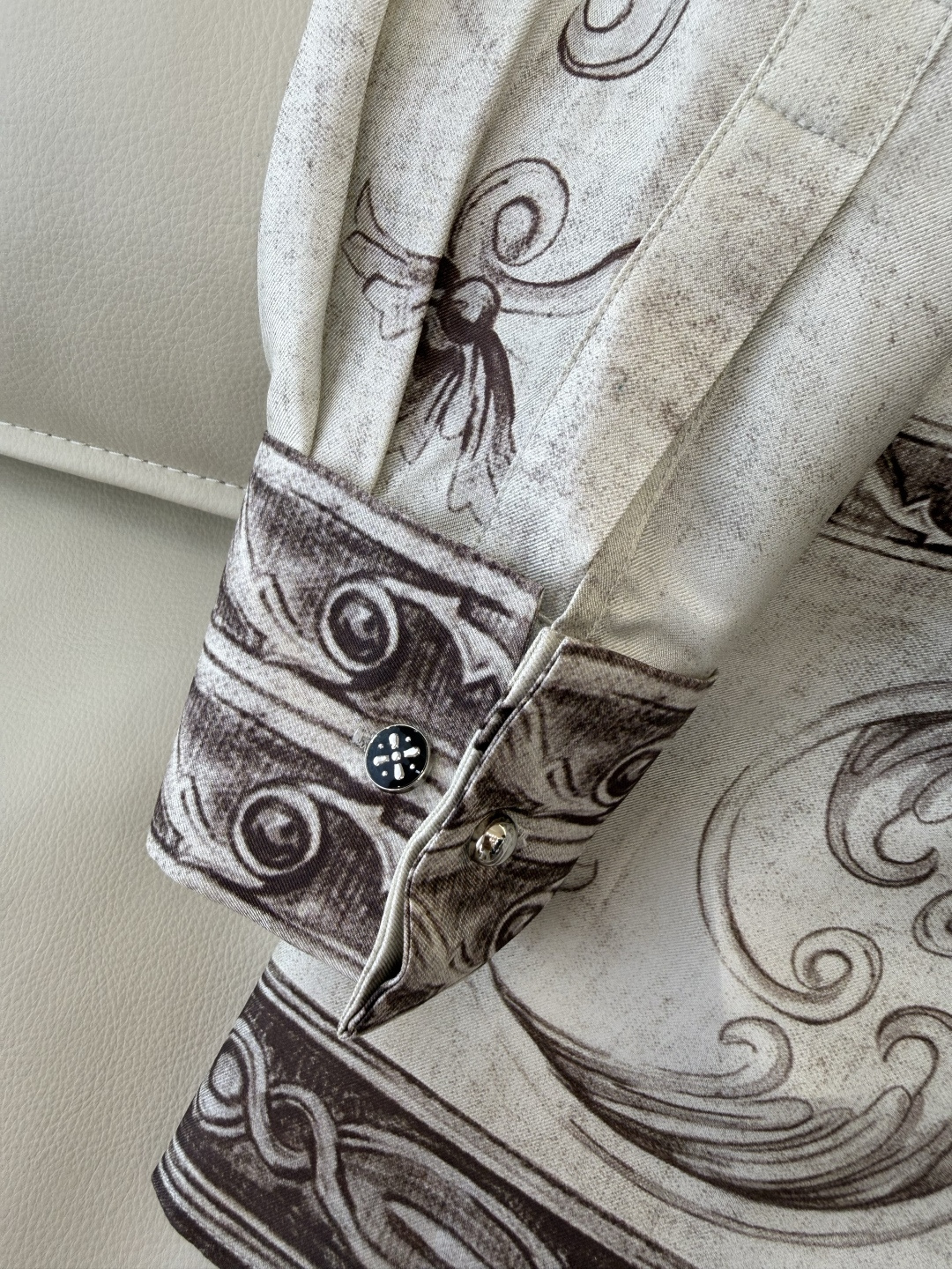 BS1086#新款衬衫💕Max mara 定位印花 100% 斜纹真丝印花长袖衬衫 36-42