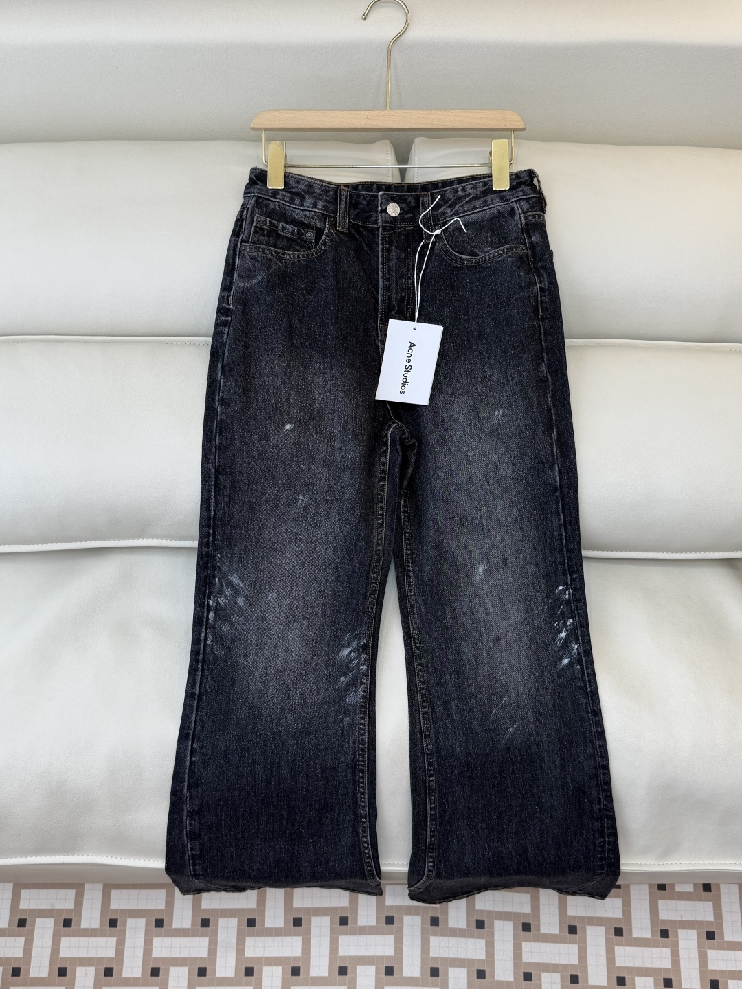 NO:717349,MA018# jeans factory Acne splash printing latest style straight jeans black 25-30,,acne studios,jeans,19860909MA018#牛仔裤 工厂 Acne 泼墨印花 最新款 直筒 牛仔裤 黑色 25-30,,acne studios,jeans,,Women's clothing
