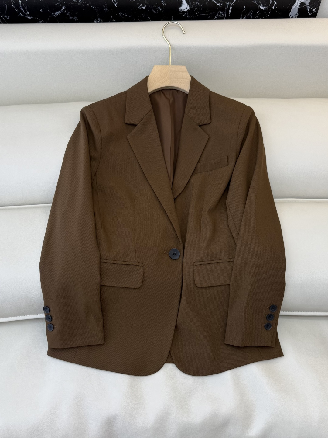 NO:717344,HX003# New Jacket P Theory One Button Tencel Wool Classic Suit Jacket Three Colors SMLXL,,jackets & coats,business suit,19860909HX003#新款外套P theory 一粒扣 天丝羊毛 经典款 西装外套 三色 SMLXL,,jackets & coats,business suit,,Women's clothing