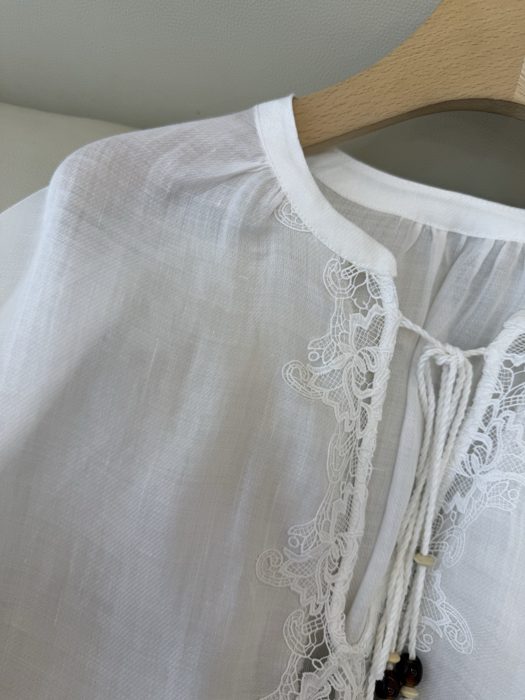 SY011#新款衬衫‼️zimm* 100%亚麻 刺绣上衣 度假风白色 SMLXL