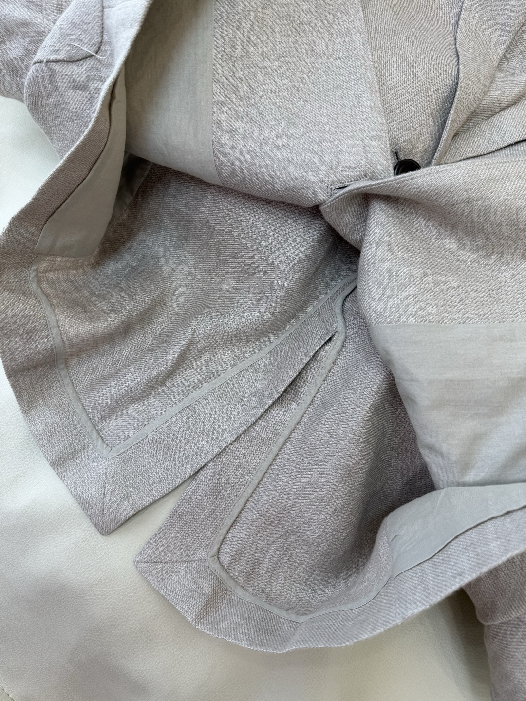 SY013#新款西装🌾超级百搭款 100% 亚麻 西装外套 咖灰色 杏白色 SMLXL