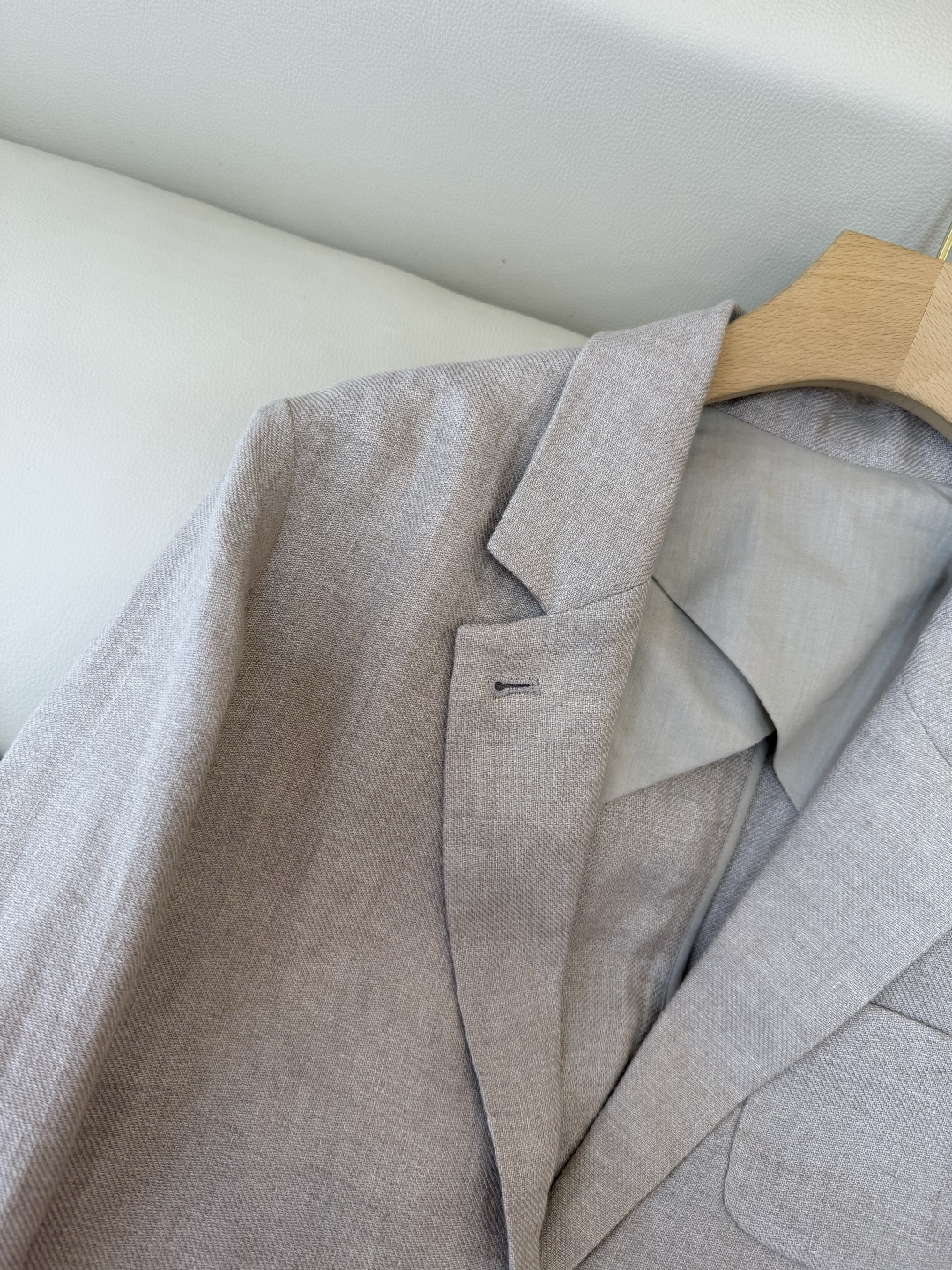 SY013#新款西装🌾超级百搭款 100% 亚麻 西装外套 咖灰色 杏白色 SMLXL