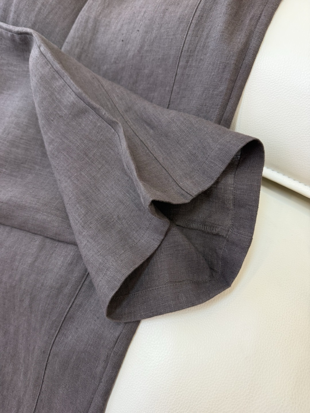 SY012#新款裤子P超级百搭款 100% 亚麻 显瘦长裤 咖色 绿色 白色 SMLXL