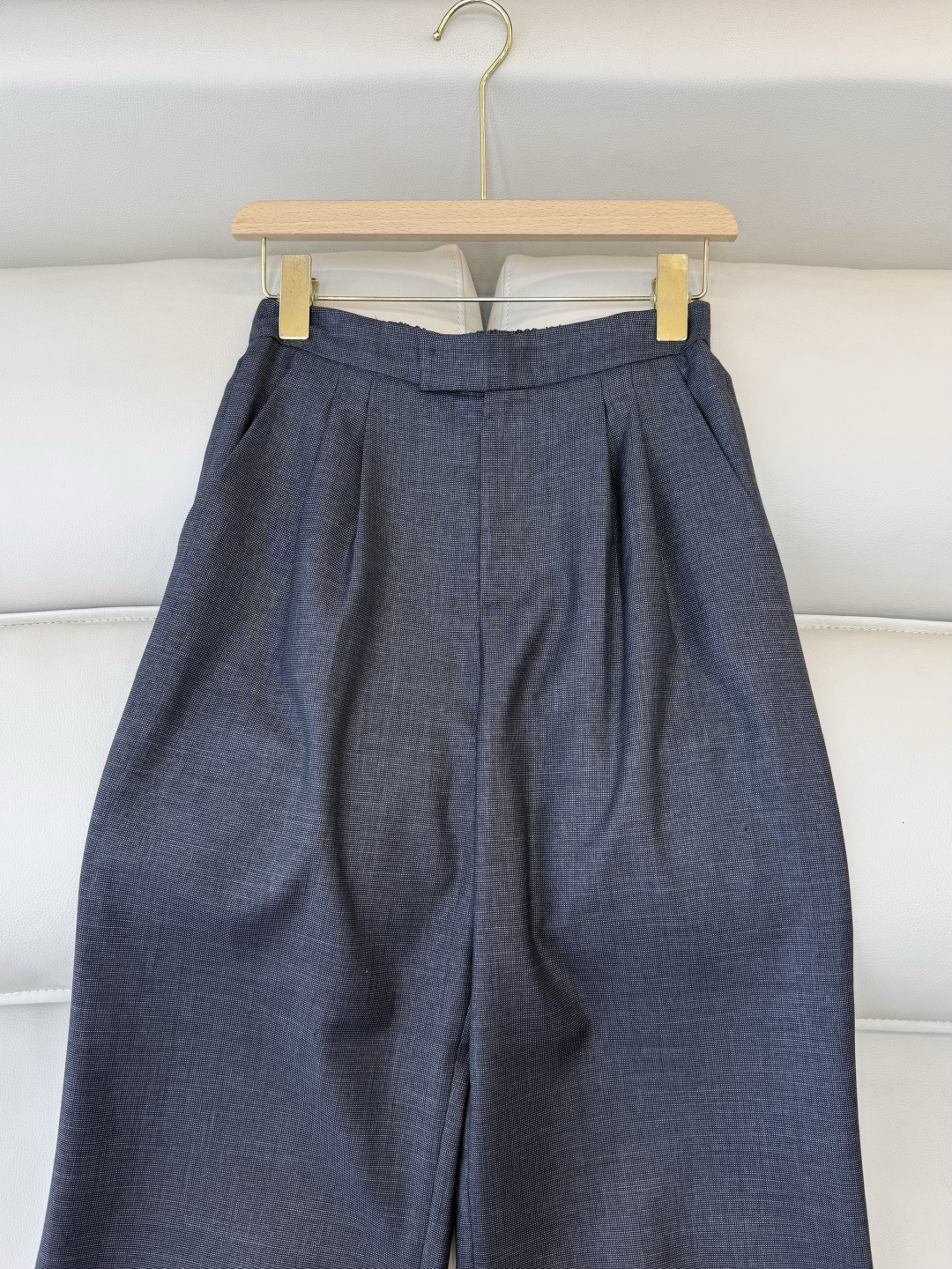 TF101#新款套装🌾Max mara 60% 羊毛 长袖西装外套 ➕长裤 套装 灰蓝色 藕色 36/3