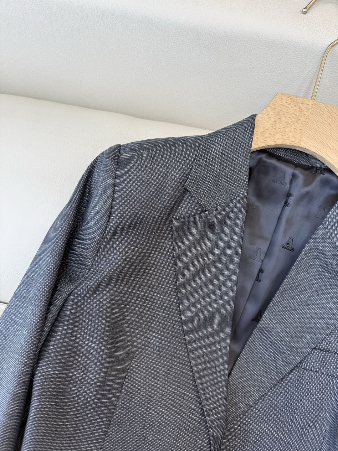 TF101#新款套装🌾Max mara 60% 羊毛 长袖西装外套 ➕长裤 套装 灰蓝色 藕色 36/3