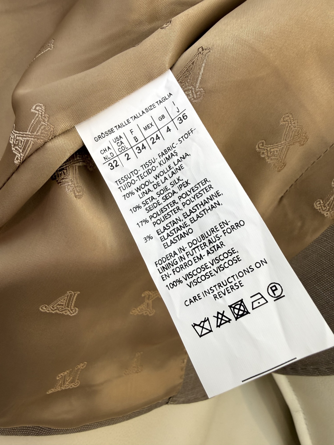 TF101#新款套装🌾Max mara 60% 羊毛 长袖西装外套 ➕长裤 套装 灰蓝色 藕色 36/3