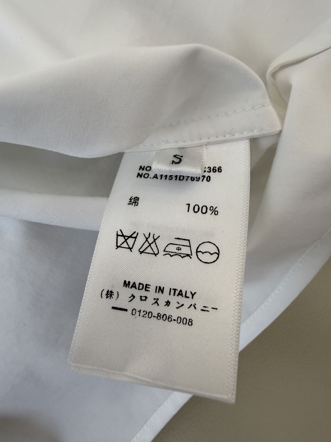 CY0100#新款衬衫。TB 绣花 修身长袖 衬衫 白色 SM L