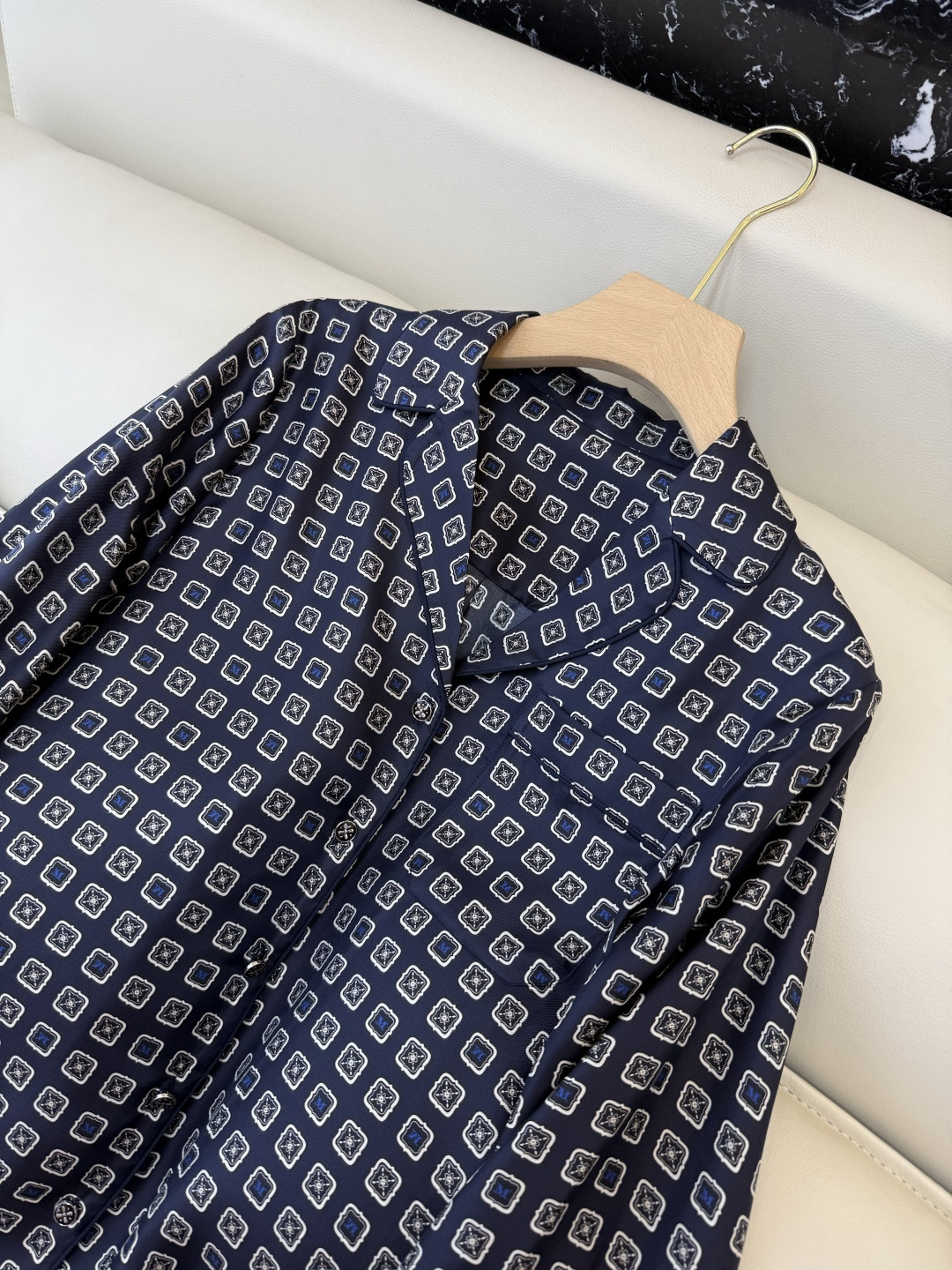 BS1112#新款真丝衬衫💕Max mara 印花 100% 真丝衬衫 SMLXL