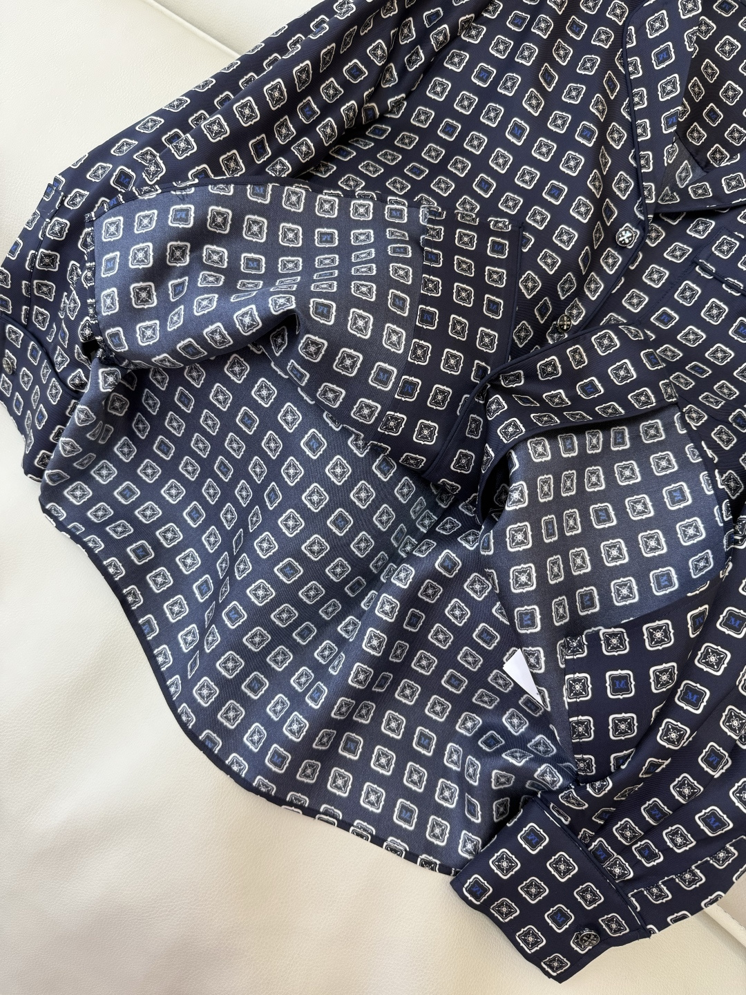 BS1112#新款真丝衬衫💕Max mara 印花 100% 真丝衬衫 SMLXL