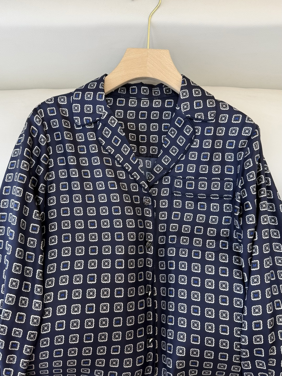 BS1112#新款真丝衬衫💕Max mara 印花 100% 真丝衬衫 SMLXL