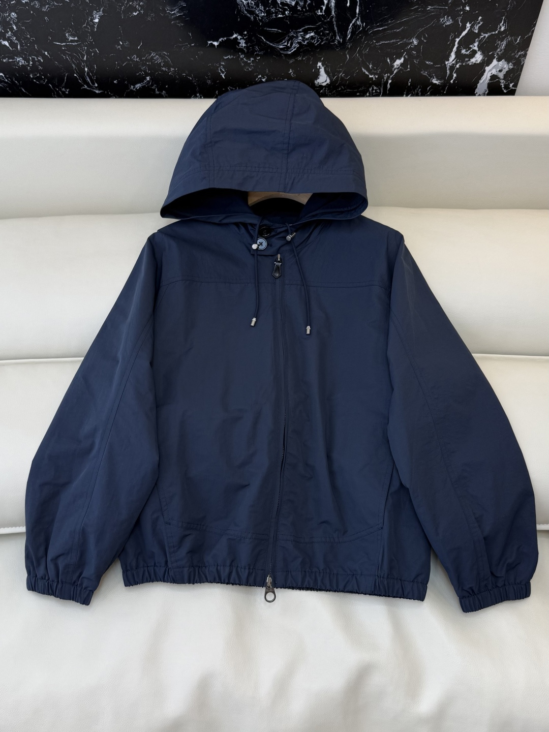NO:734074,QGL039# New Jacket LP Short Windbreaker Inner Plaid Jacket Zipper Jacket Apricot Navy SML,,loro piana,jackets & coats,jackets & coats,19860909QGL039#新款外套 LP 短风衣 内格纹 夹克拉链外套 杏色 藏青色 SML,,loro piana,jackets & coats,jackets & coats,,Women's clothing