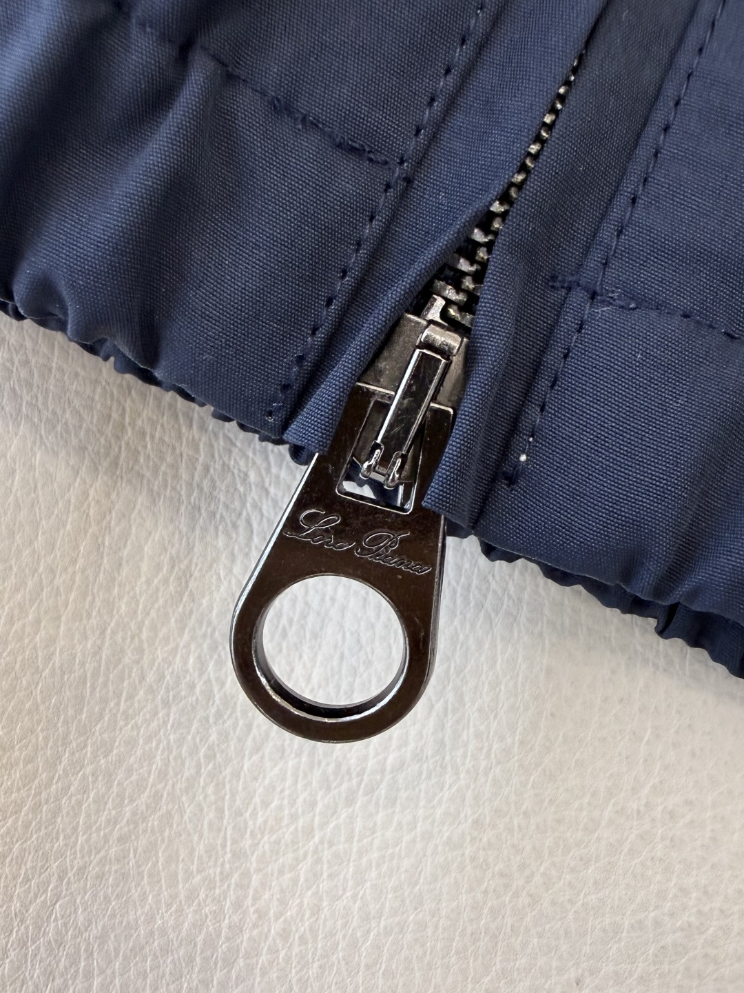 QGL039#新款外套💕LP 短风衣 内格纹 夹克拉链外套 杏色 藏青色 SML